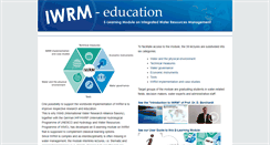 Desktop Screenshot of iwrm-education.de