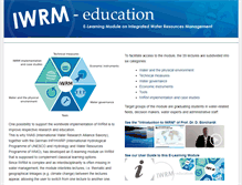 Tablet Screenshot of iwrm-education.de
